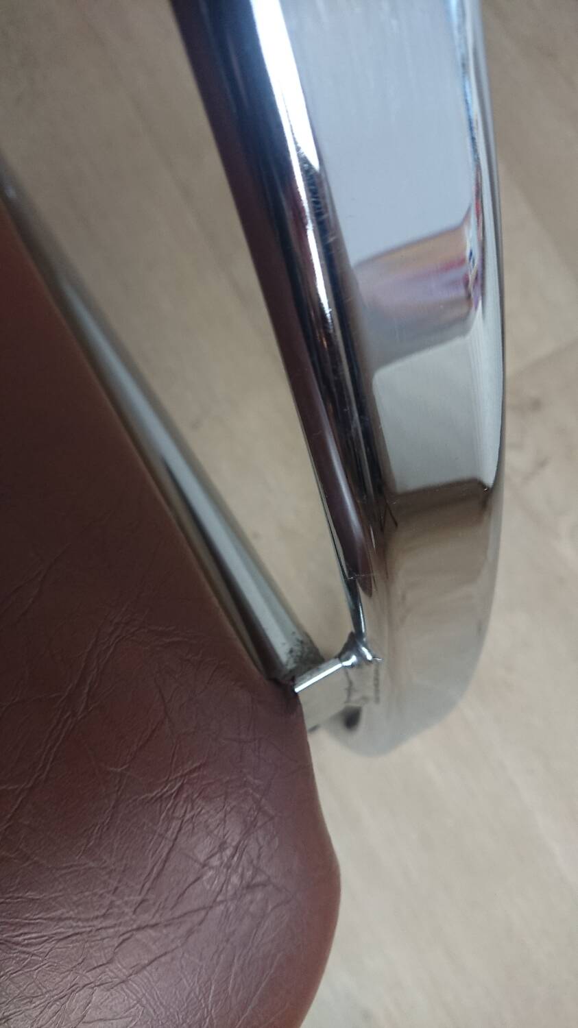 Slichaise Souvignet chrome armchair