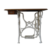 Ancienne table de machine à coudre Singer