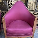 Pair of shepherdess armchairs Art Deco era