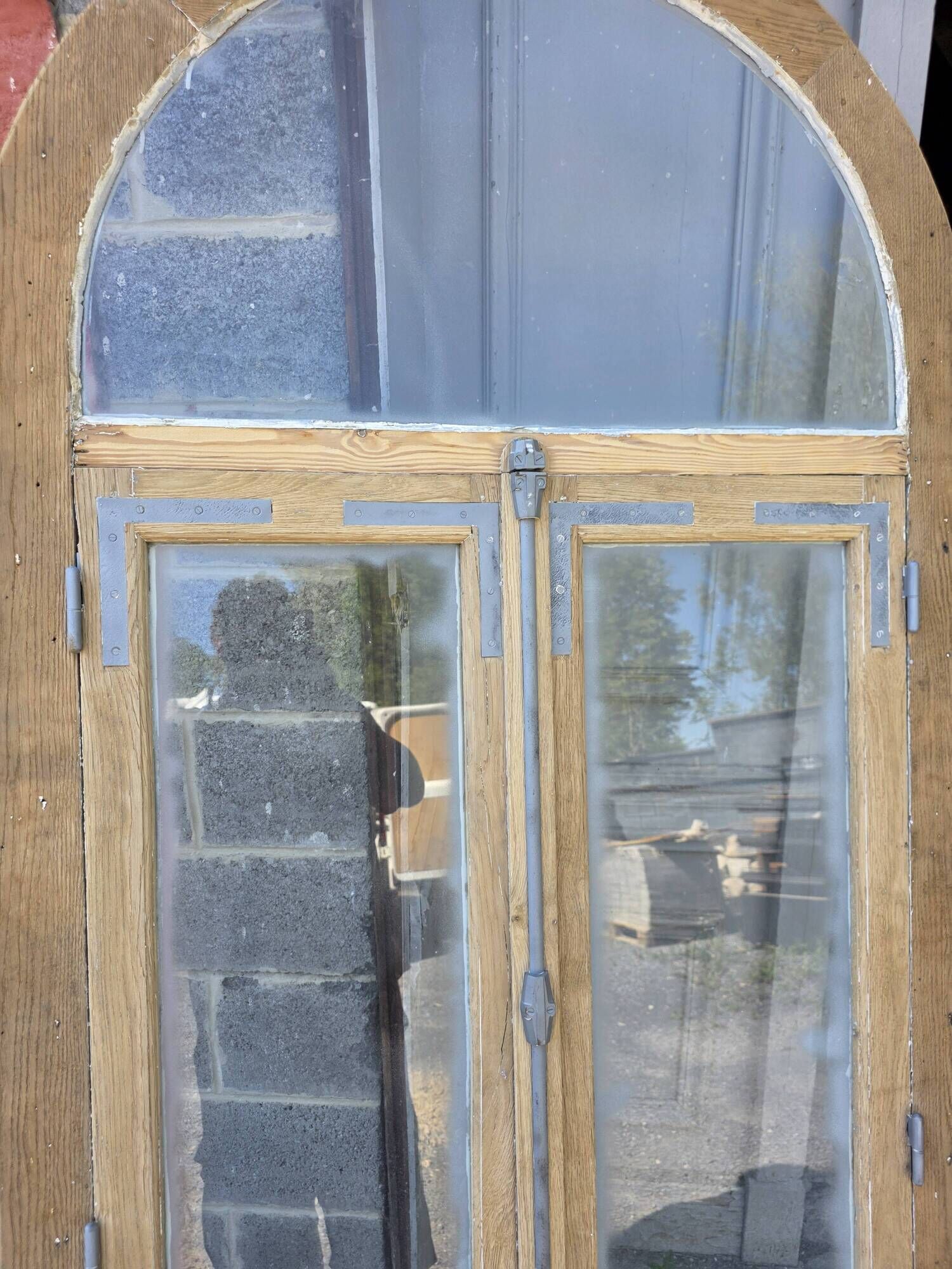 Old window in solid oak