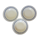 3 assiettes creuses en terre de fer Gien modèle Austerlitz 2106211