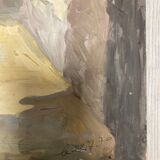 Huile sur panneau vintage