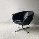 2 mid century Swedish 1960’s swivel ‘pod’ chairs by Overman