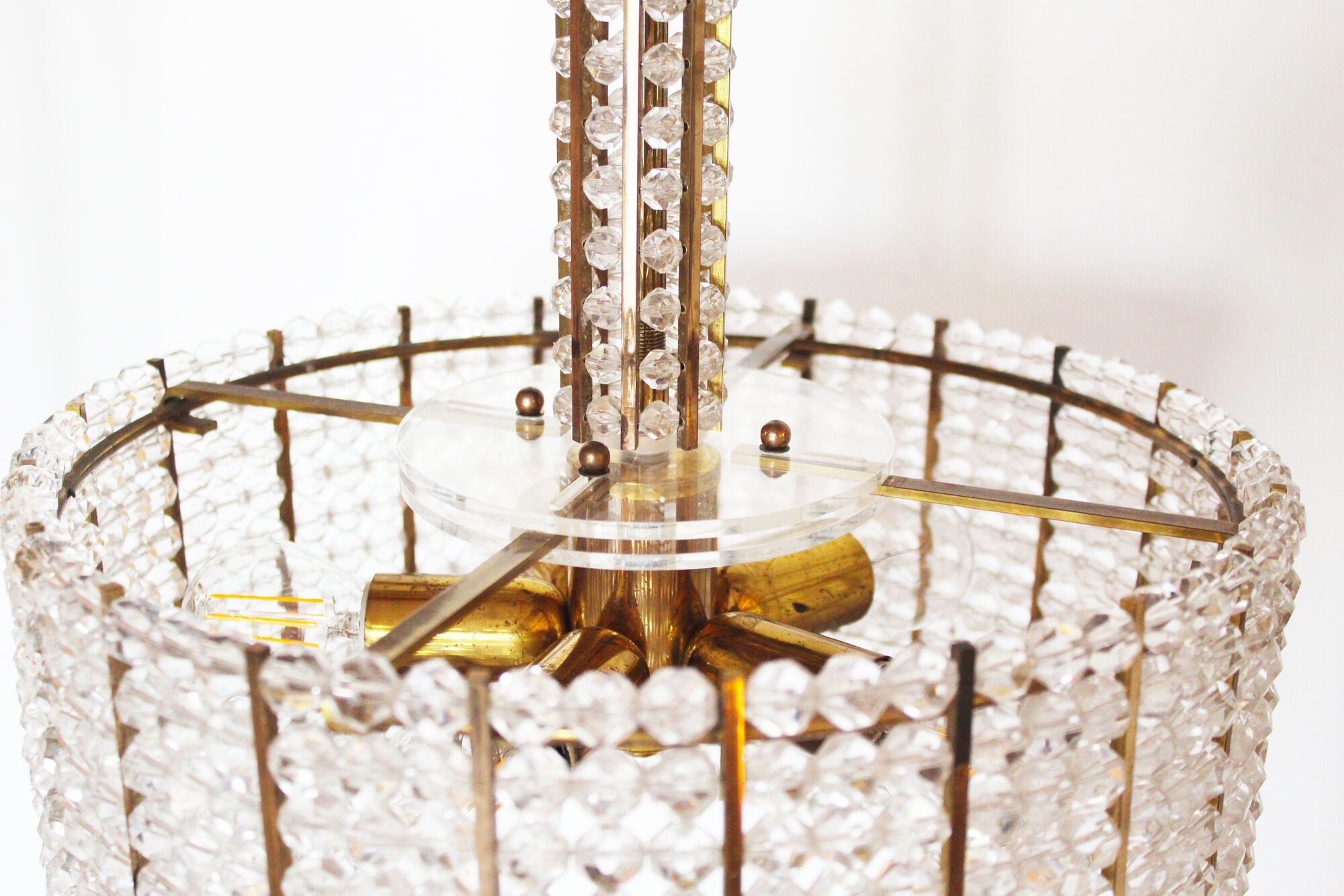 Vintage chandelier by Emil Stejnar for Rupert Nikoll - Austria 1960's