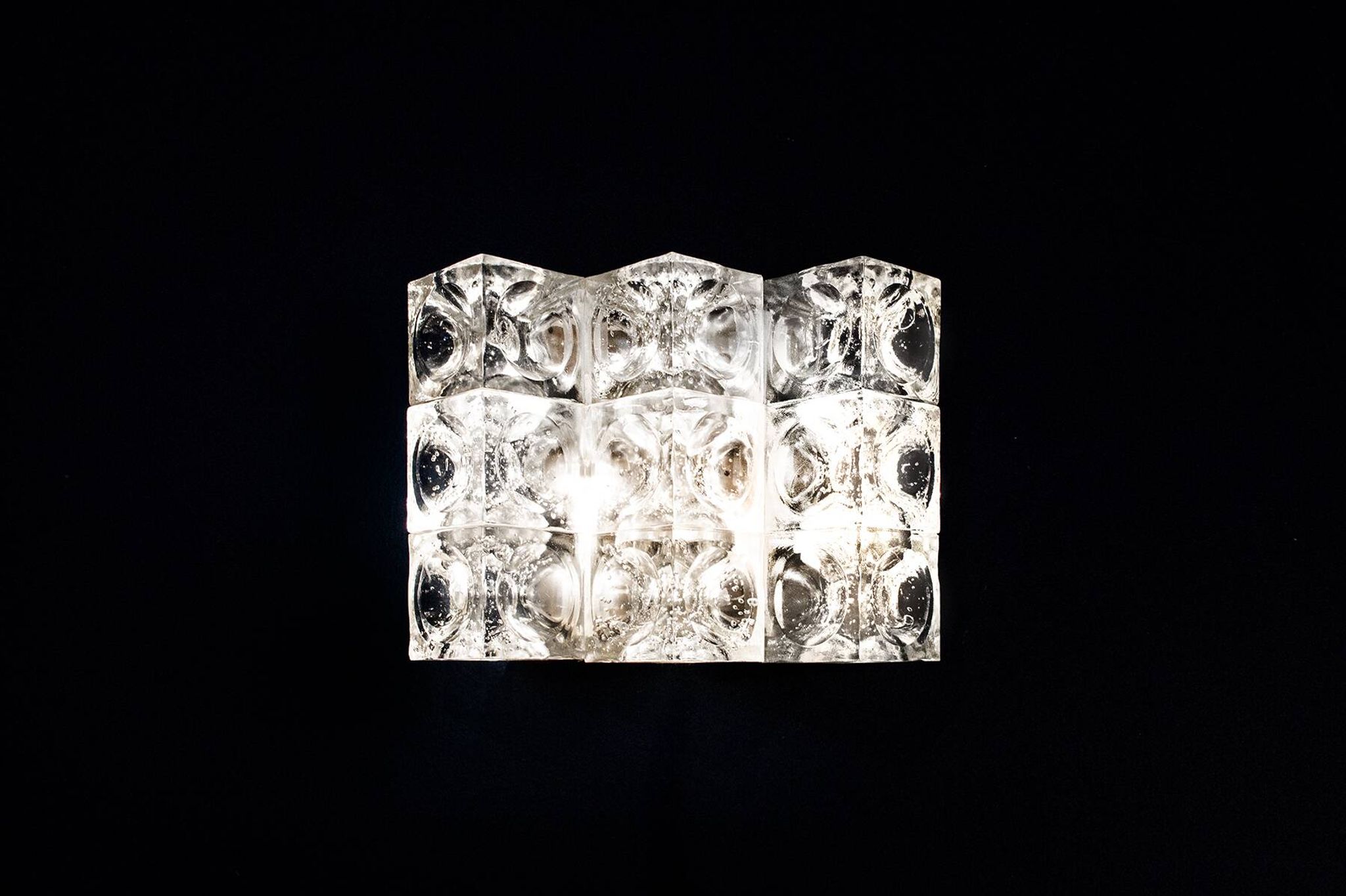 Applique in vetro di Murano Albano Poli per Poliarte anni ‘70