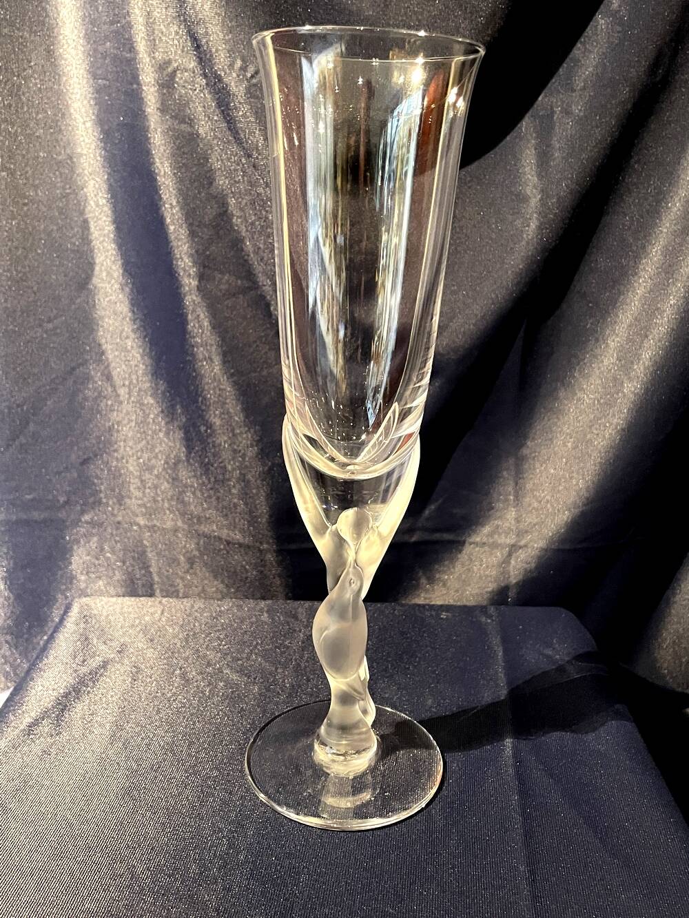 Faberge snow dove champagne flute