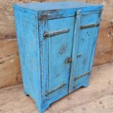 Ancien chevet - cabinet tribal en teck birman