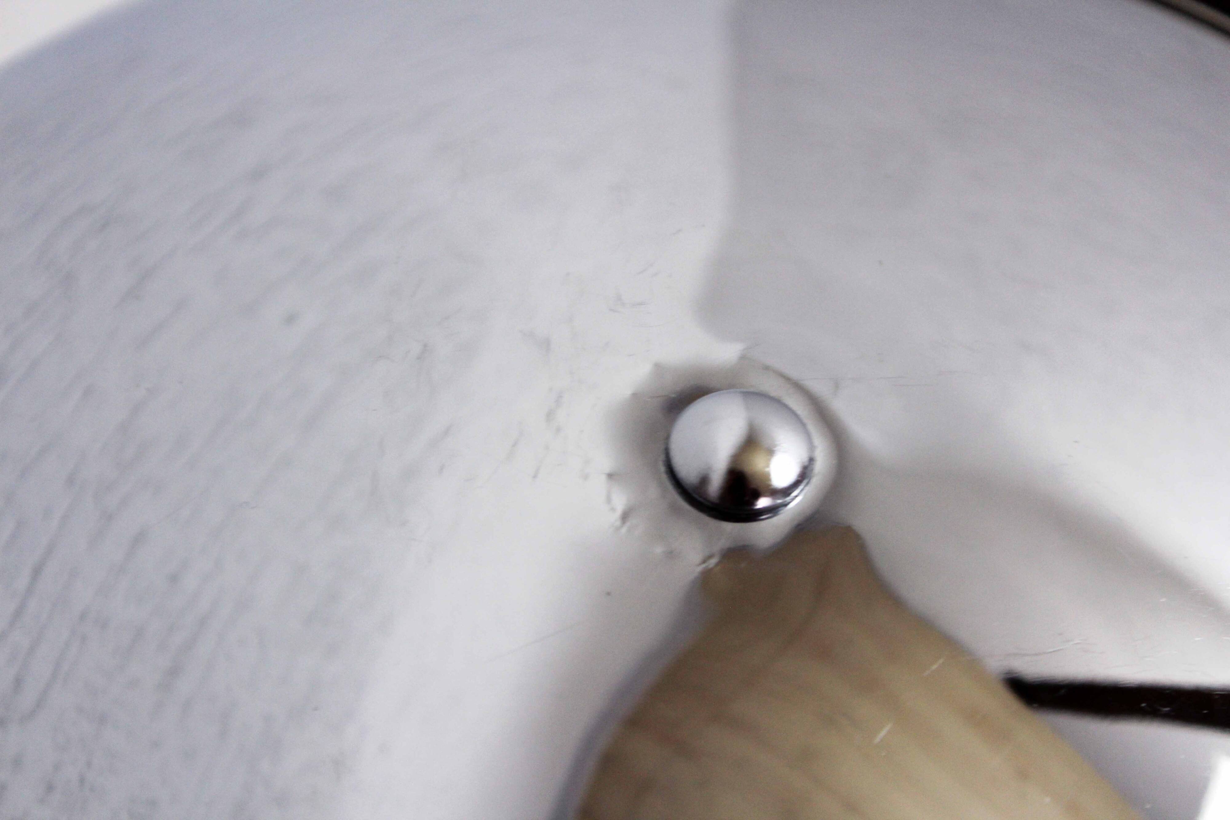 Lampe champignon en métal chromé 1980