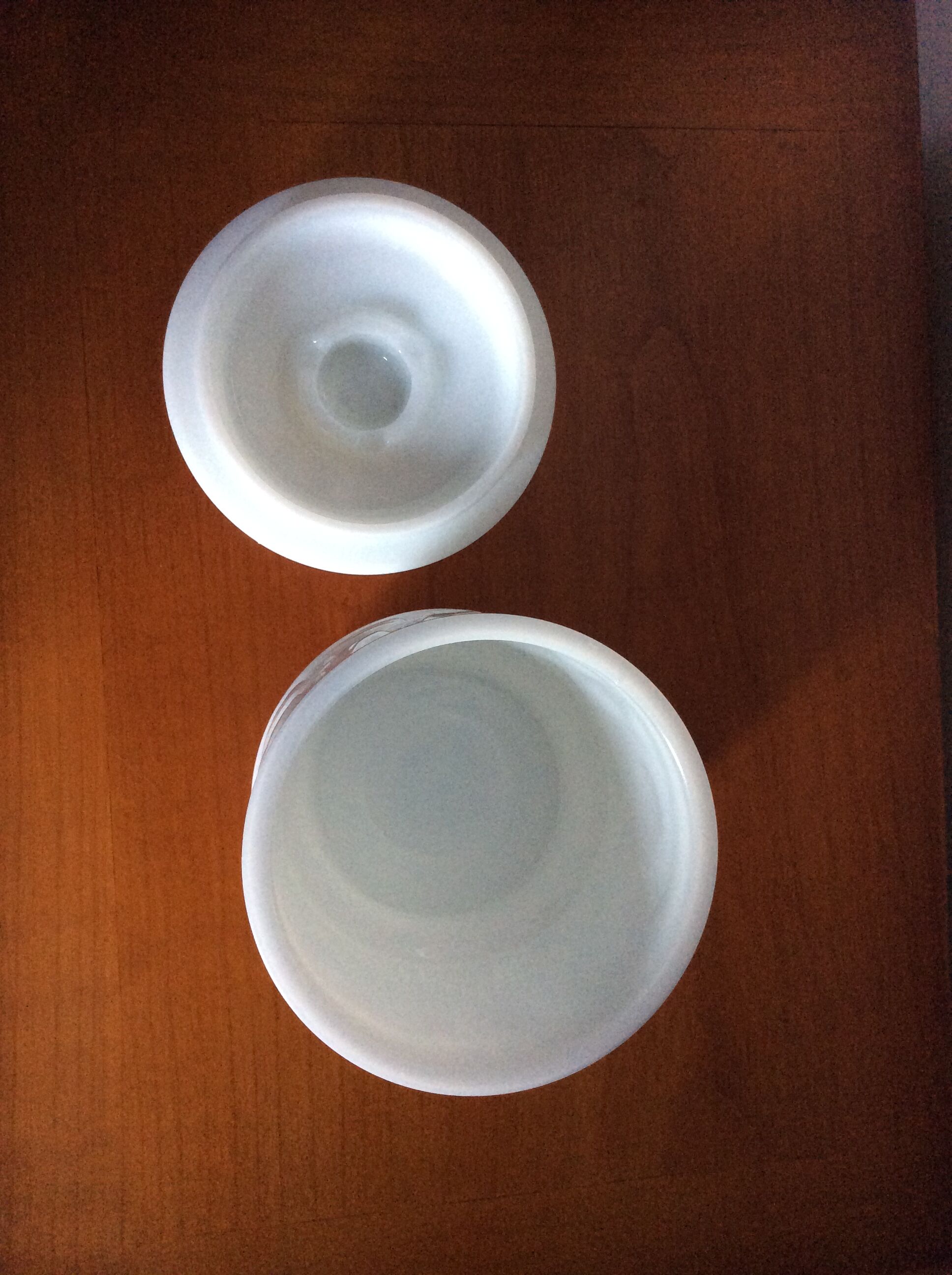 Opal glass jar - vintage