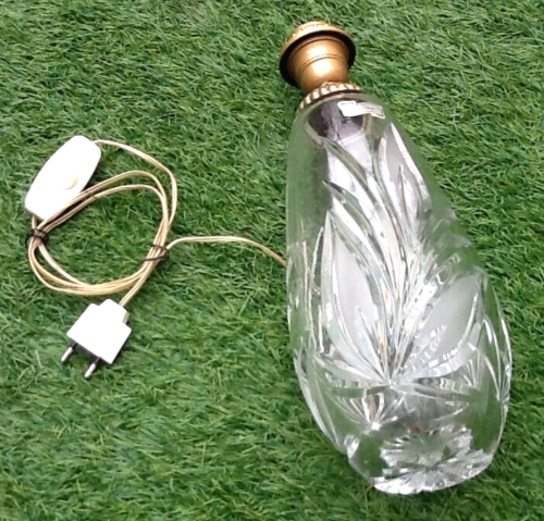 Large model lamp base, genuine hand-cut crystal, 1960s