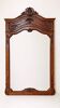 Large oak fireplace mirror