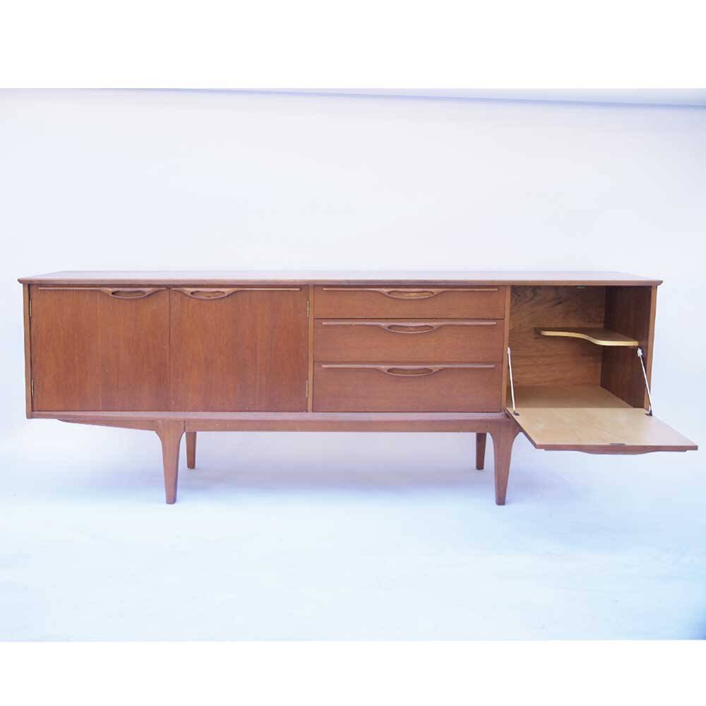 Long vintage Scandinavian Jentique sideboard