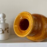 Ochre glazed ceramic vase