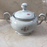 Coffee service simple flower pattern