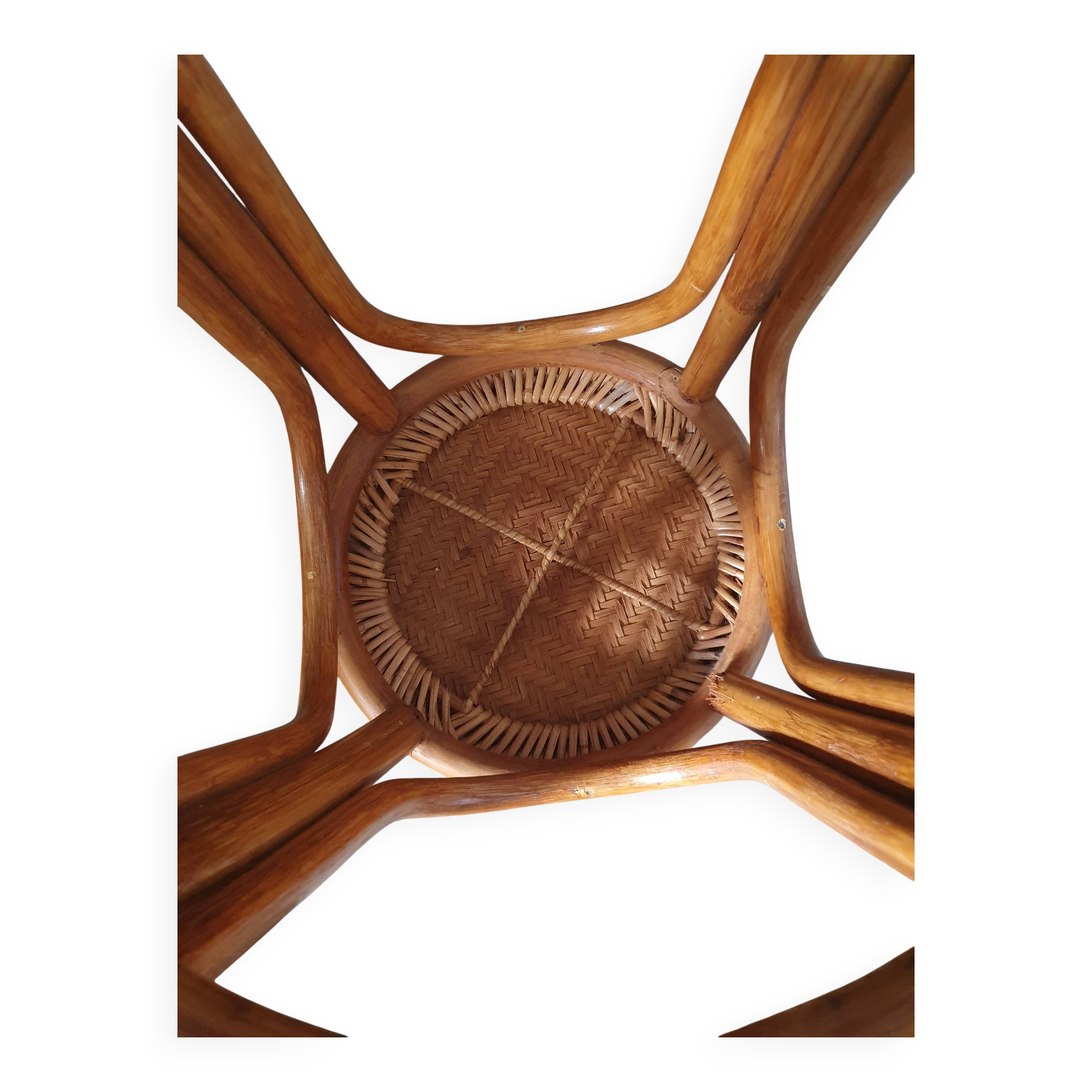 Rattan bar stool