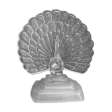 Peacock paperweight, Arques crystal
