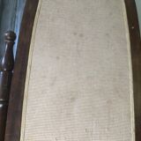 Swivel wooden mirror on stand