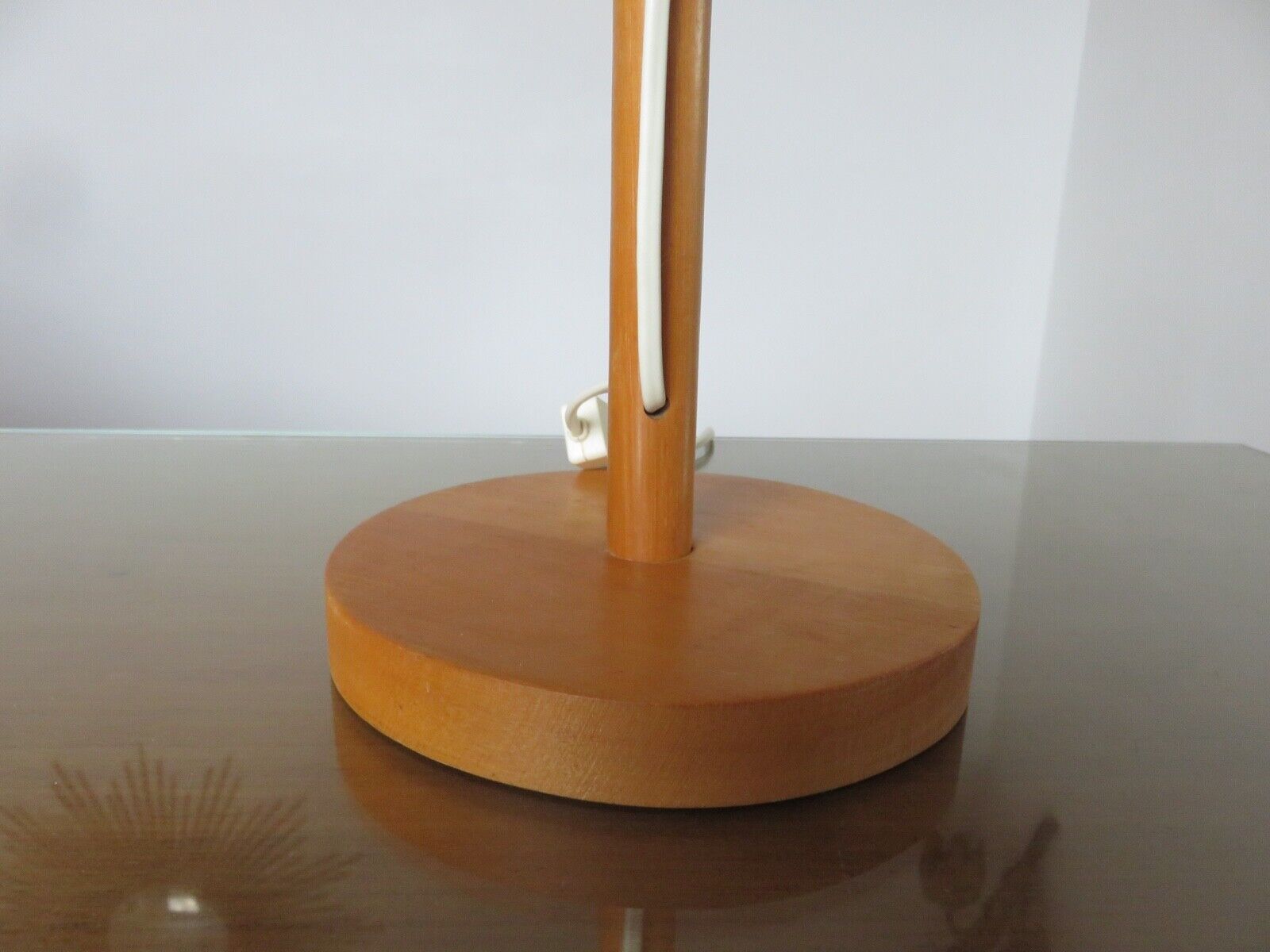 Scandinavian wooden lamp Denmark 1980
