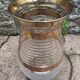 Gilded glass vase signed Fains – France, circa 1950
