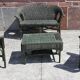Salon de jardin complet en rotin. (Sofa, fauteuils x 2, table basse)