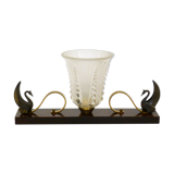 Art Deco swan table lamp