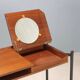 Vintage mahogany veneer hairdresser design Italy 1960s