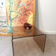 Side table - end table Miche Dumas smoked Plexiglass