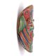 Colorful Mexican terracotta mask, South America, 1970s