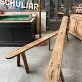 Pair of oak benches
