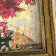Tableau, bouquet de fleurs signée