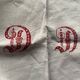 Antique rectangular linen winegrower's tablecloth