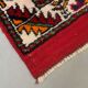 Vintage western Turkish rug oriental 120x80 cm tribal carpet, red