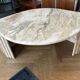 Water droplet marble coffee table design from the 70s.