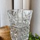 Vase en verre taillé, années 50