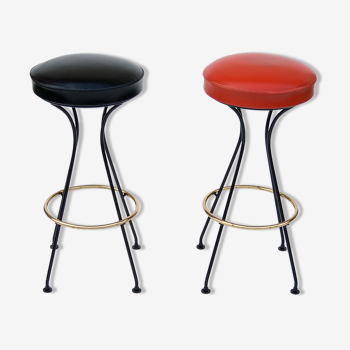 Pair of bar stools, 1950