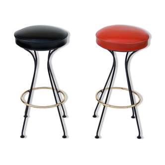 Pair of bar stools, 1950