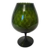 Grand verre vase de couleur Italie Vintage