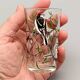 5 small vintage silkscreened bird motif GLASSES 1960/70