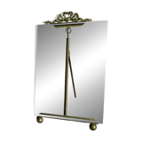 Cadre ancien 19ème verre et laiton