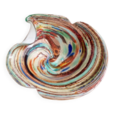 Iridescent glass pocket emptier