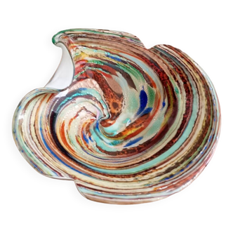 Iridescent glass pocket emptier