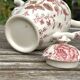 Vintage coffee pot in English earthenware, Johnson Brothers Rose Chintz model.