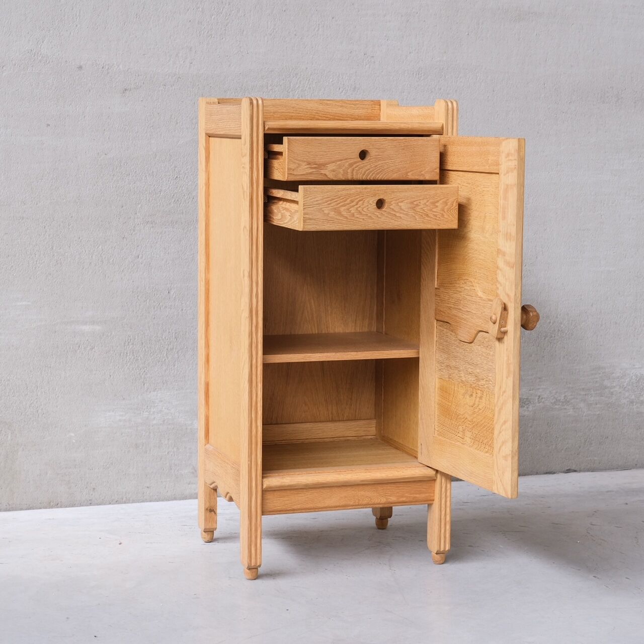 Oak sideboard by Guillerme and Chambron
