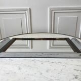 mirrored tray in chrome and wood 60s