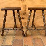 Pair of tripod stools