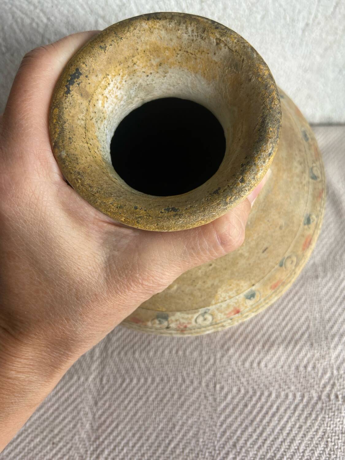 Colorful ethnic vase