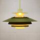 Green Danish Pendant Lamp | Kurt Wiborg Verona, 1970s Mid-Century