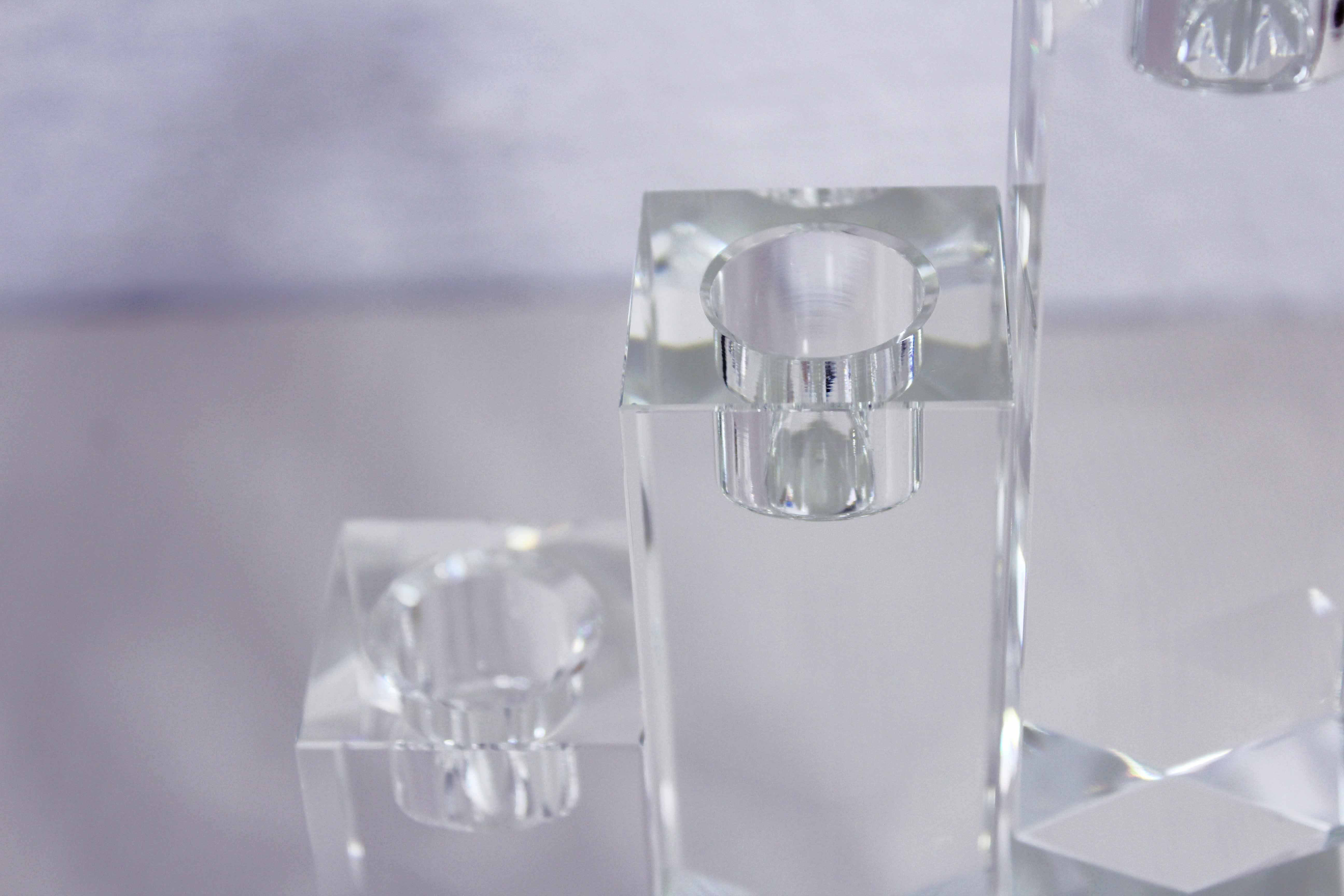 Set of 3 Oleg Cassini candlesticks