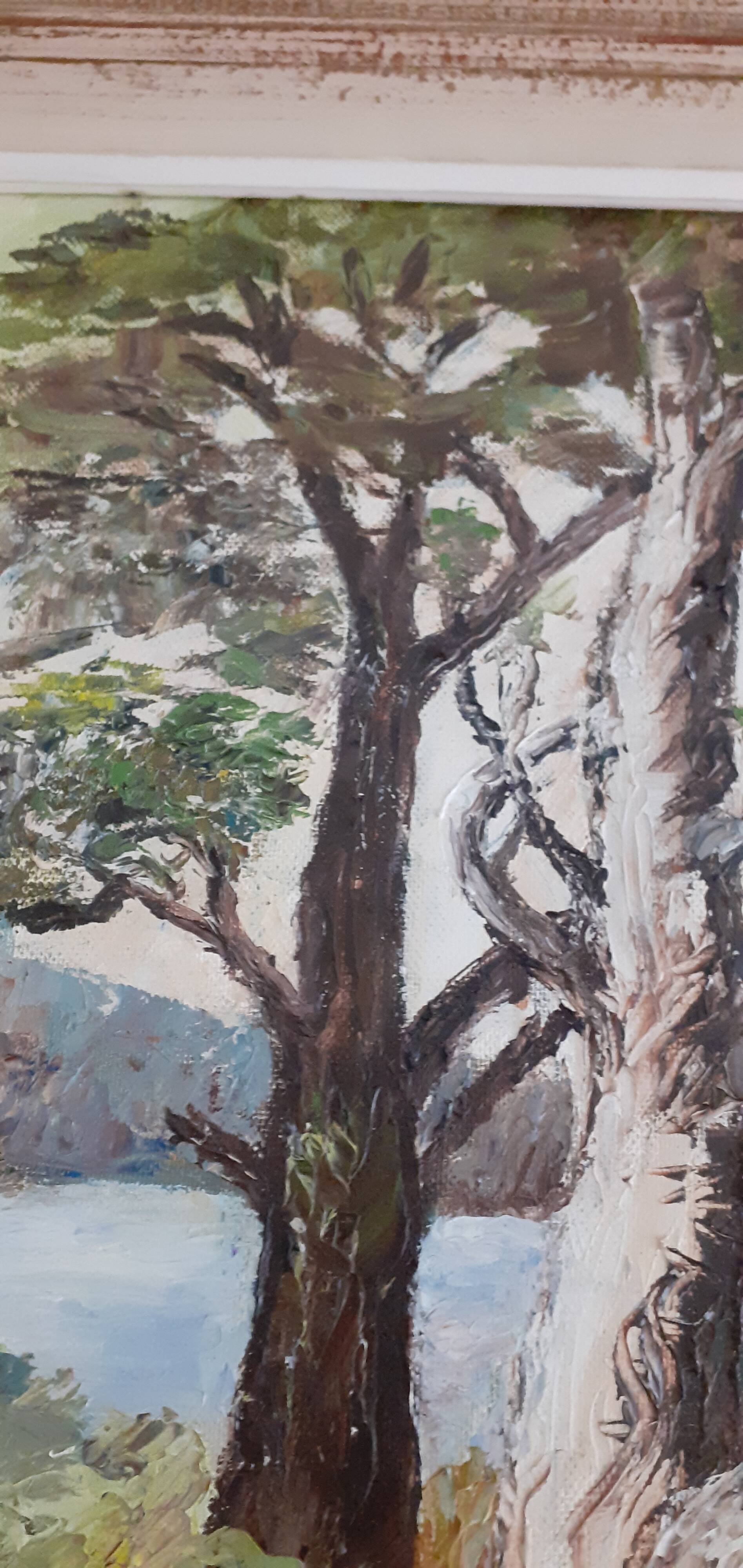 Painting on canvas signed