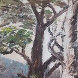 Painting on canvas signed